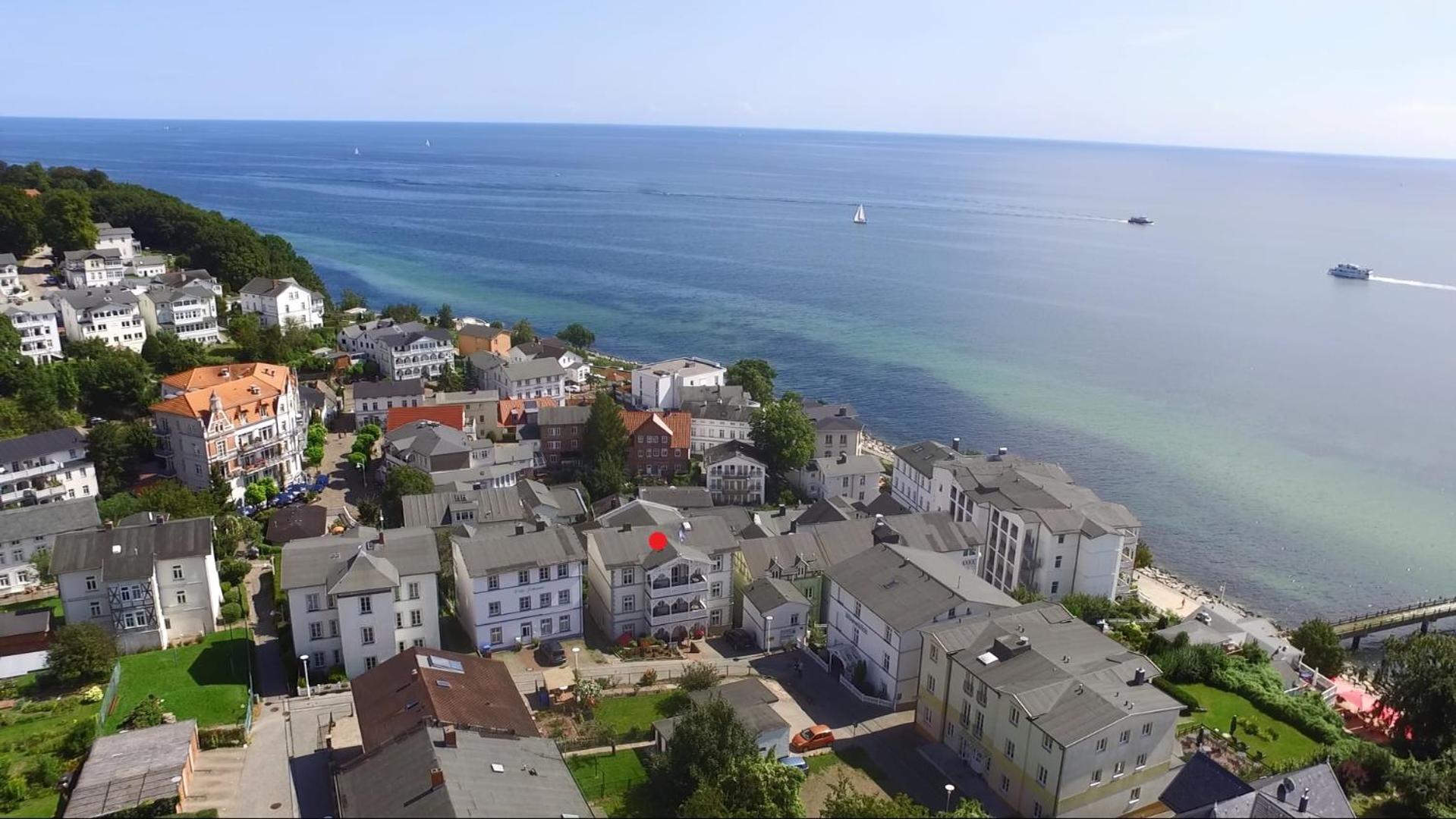 Villa Fernsicht - Wohnung Nr 1 - Mit Meerblick ザスニッツ エクステリア 写真