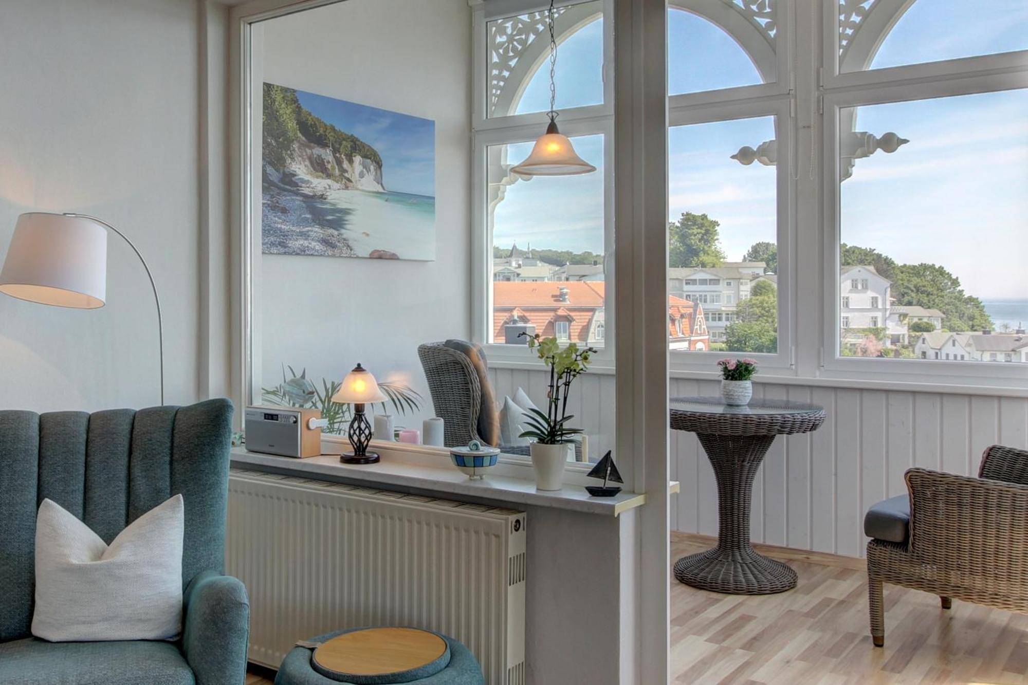 Villa Fernsicht - Wohnung Nr 1 - Mit Meerblick ザスニッツ エクステリア 写真