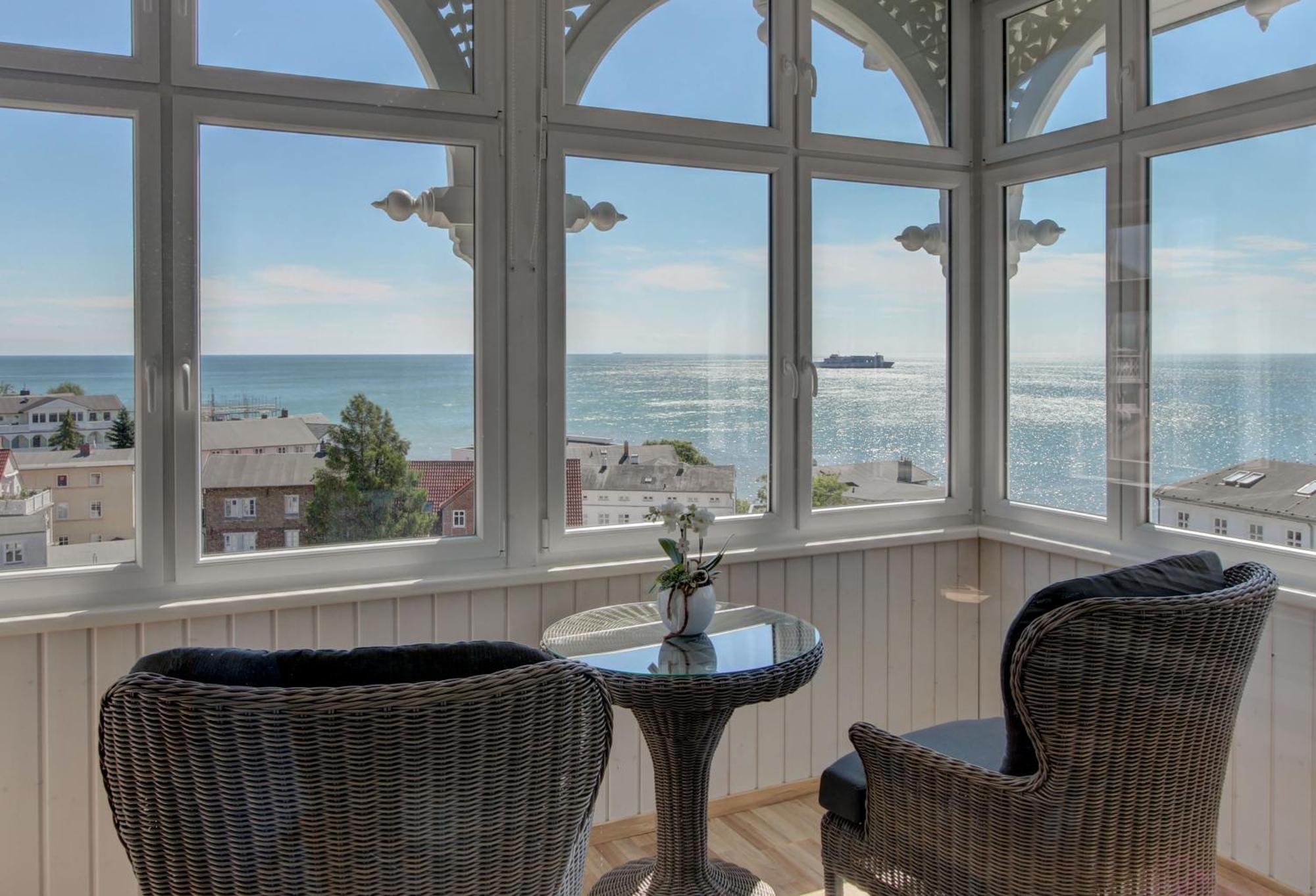 Villa Fernsicht - Wohnung Nr 1 - Mit Meerblick ザスニッツ エクステリア 写真